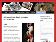 Tablet Screenshot of photoboothcincinnati.com
